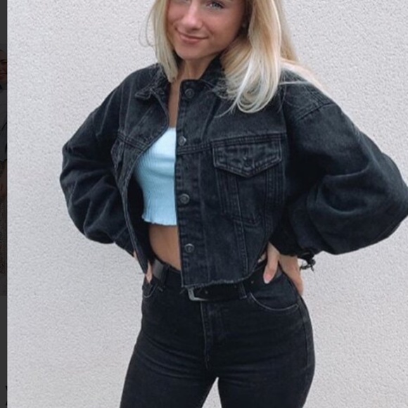 Vintage Wash Black Distressed Button denim washed jacket - Picture 2 of 6